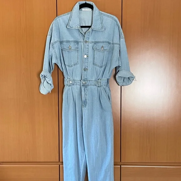 12th Tribe Denim Jumpsuit - Picture 4 of 12